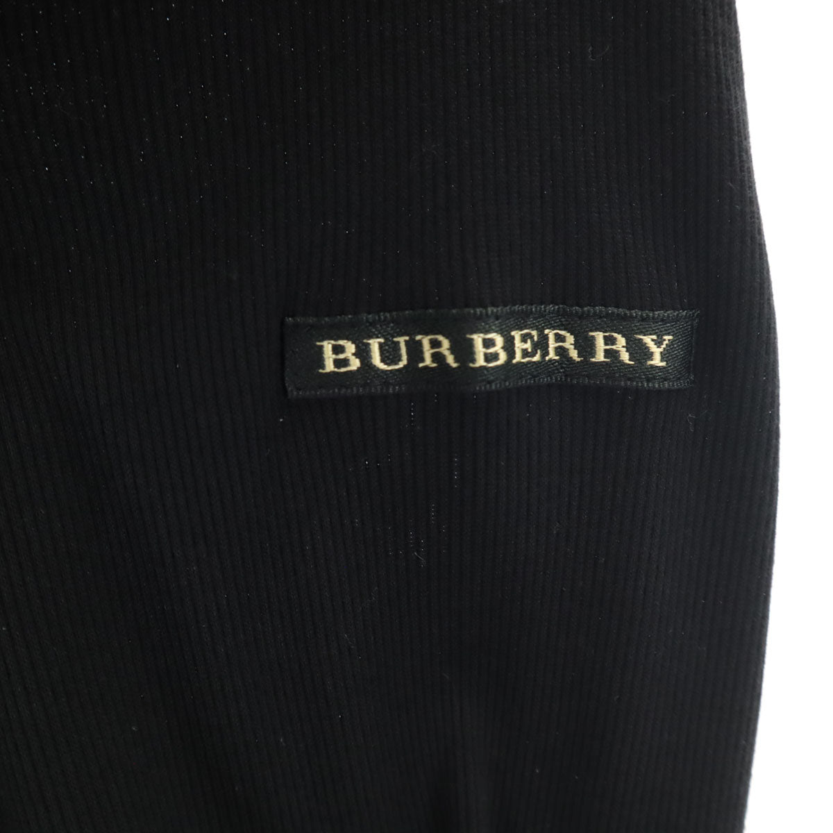 BURBERRY GOLF バーバリーゴルフ 日本製 7分袖 ポロシャツ L ブラック 三陽商会 レディース