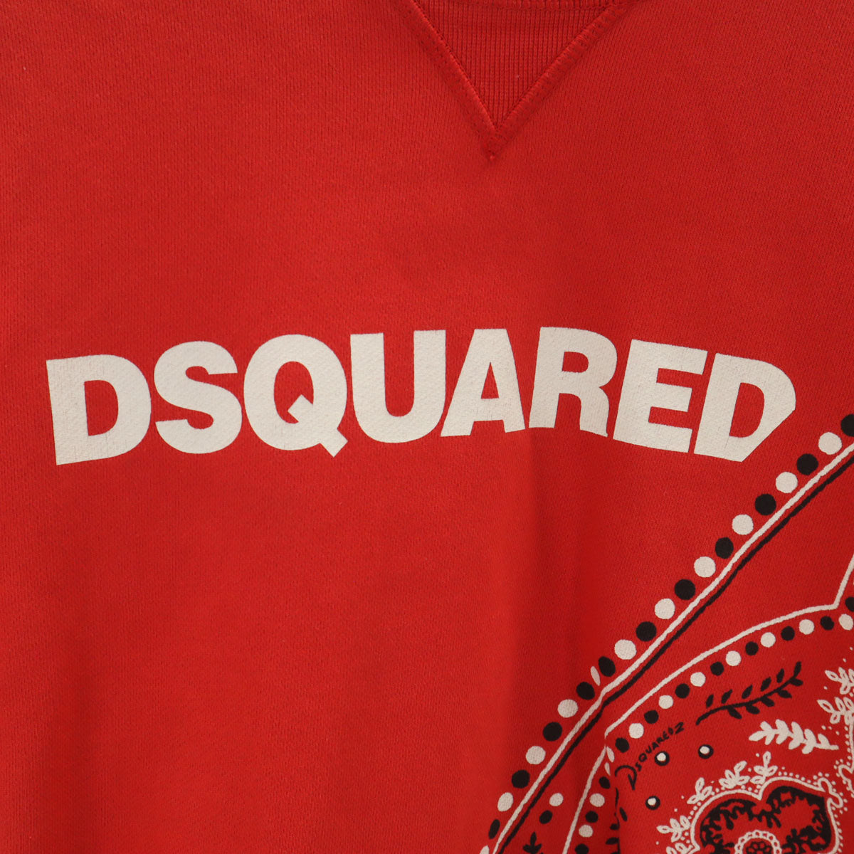 DSQUARED2 ディースクエアード イタリア製 半袖 スウェット L レッド メンズ