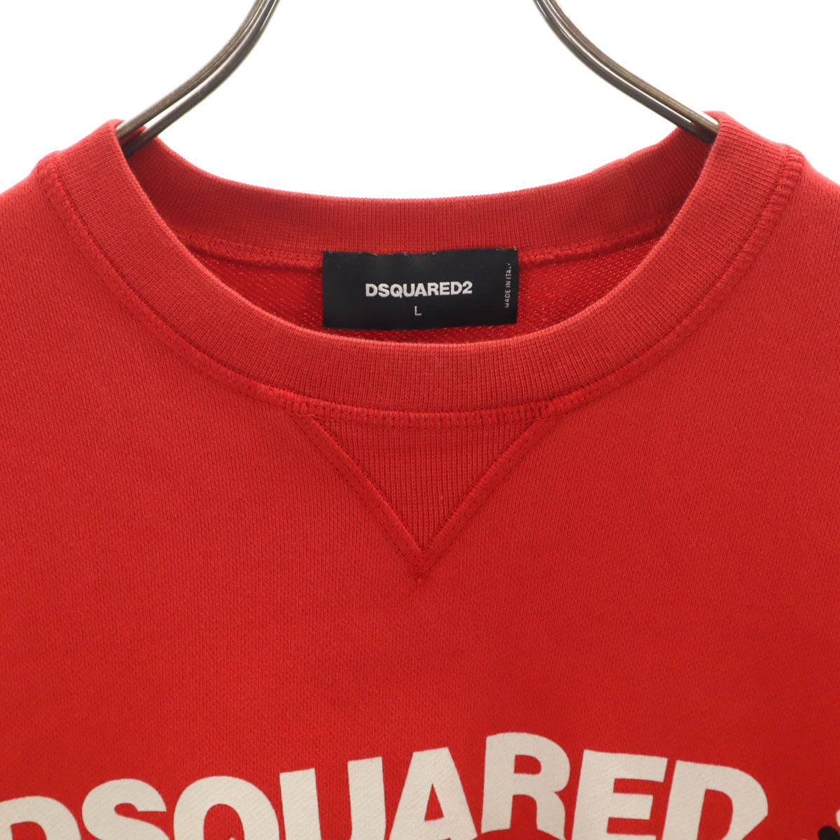 DSQUARED2 ディースクエアード イタリア製 半袖 スウェット L レッド メンズ