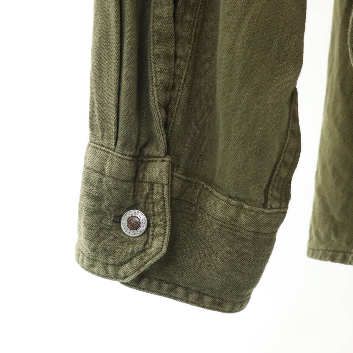 Levi's リーバイス SILVER TAB 長袖 シャツ XL カーキ メンズ