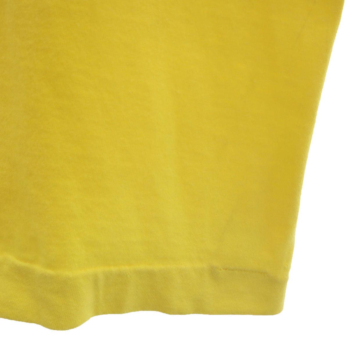 A BATHING APE アベイシングエイプ 日本製 長袖 Tシャツ XS イエロー ロンT メンズ