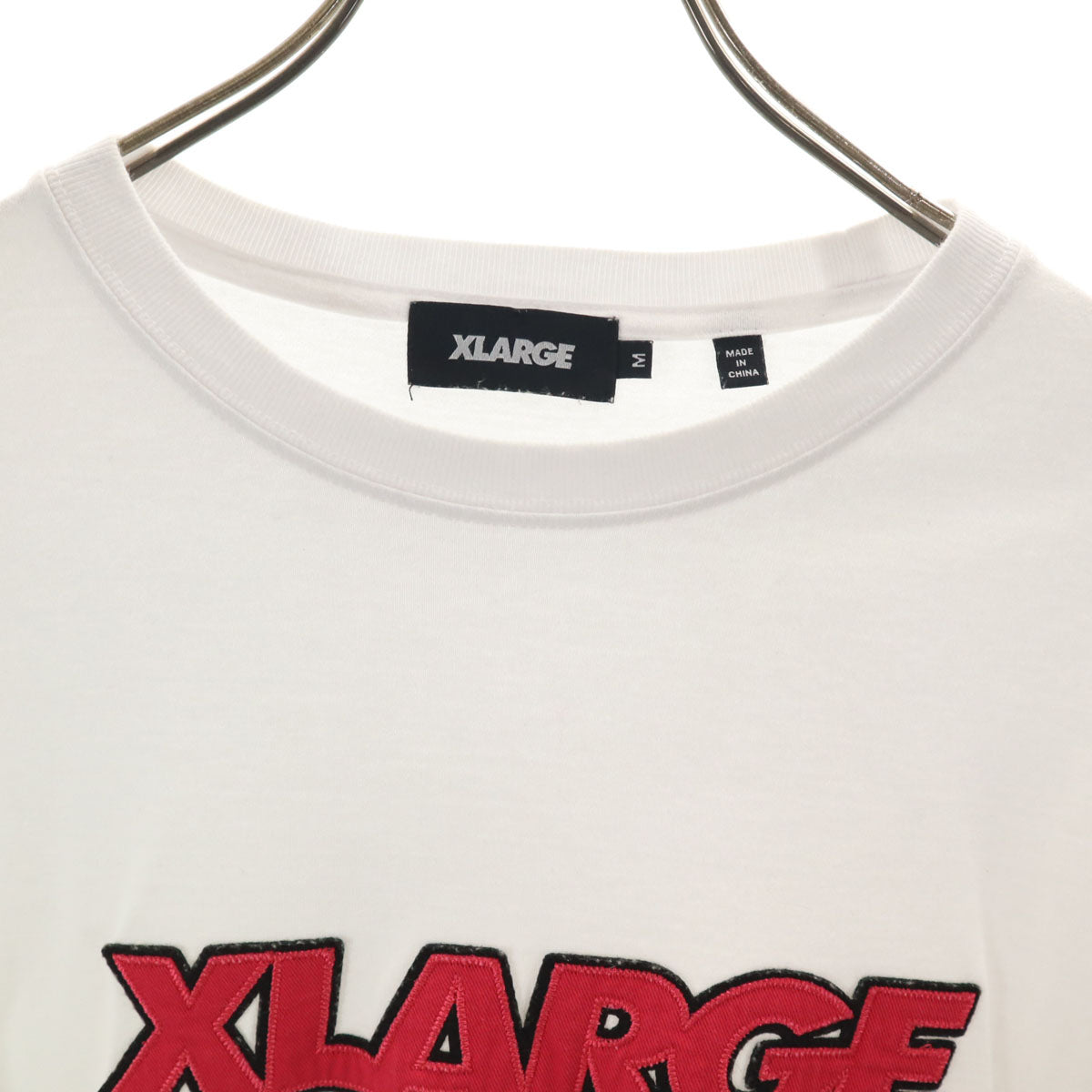 XLARGE エクストララージ 長袖 Tシャツ M ホワイト ロンT メンズ