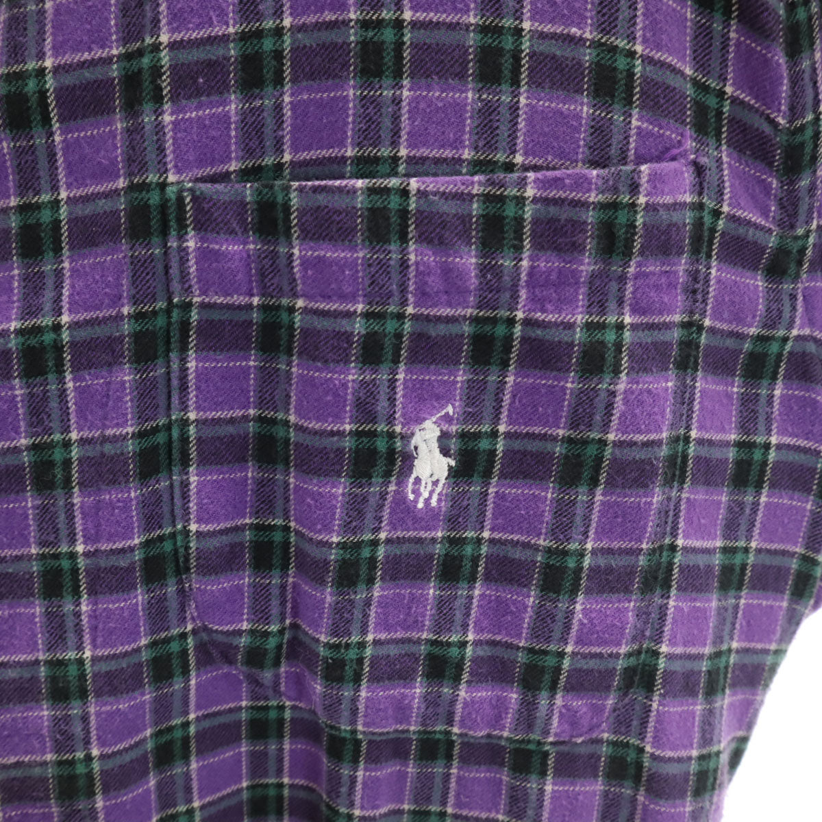 Polo by Ralph Lauren ポロバイラルフローレン チェック柄 フランネル ガウンコート パープル メンズ