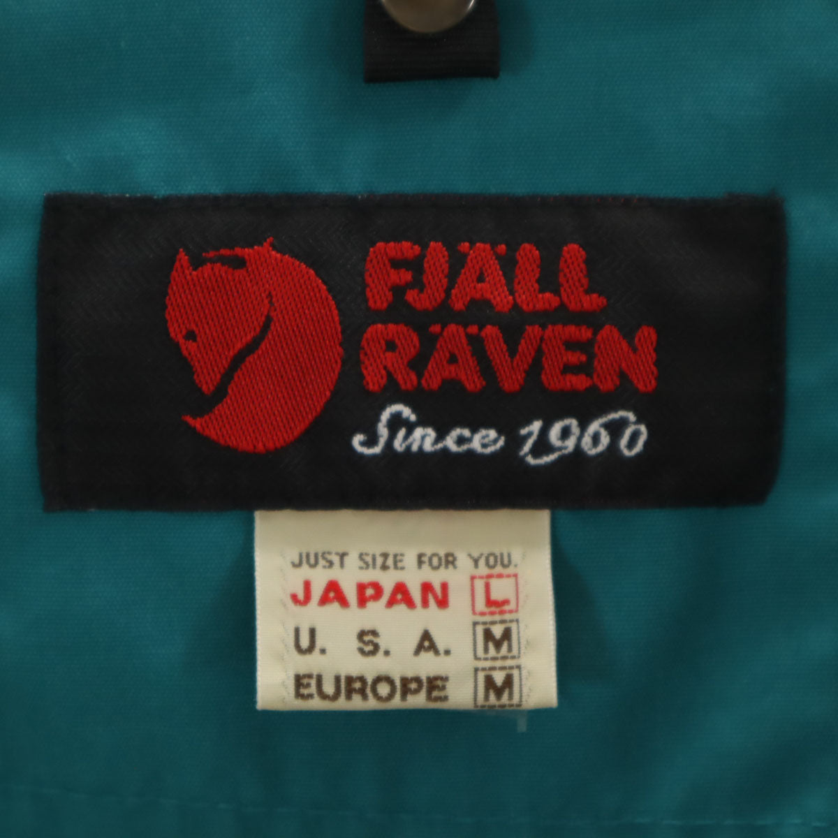 FJALLRAVEN フェールラーベン 2WAY フードジャケット L ターコイズ メンズ