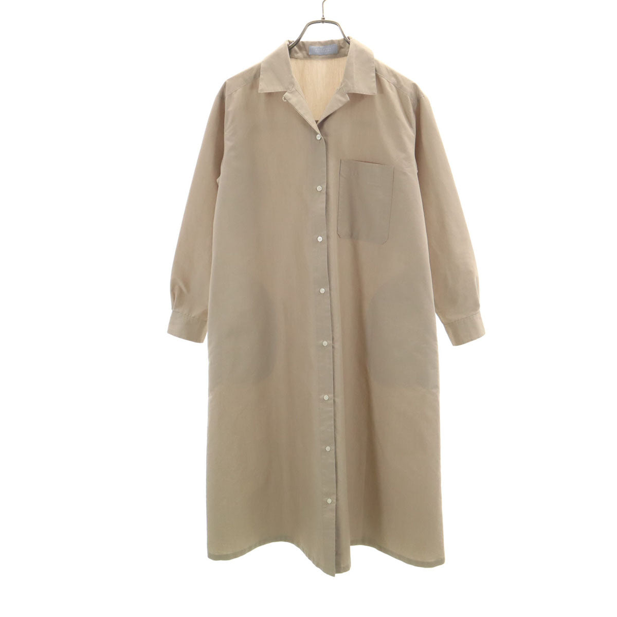 MACKINTOSH PHILOSOPHY マッキントッシュフィロソフィー 日本製 長袖 シャツワンピース 2 ベージュ レディース