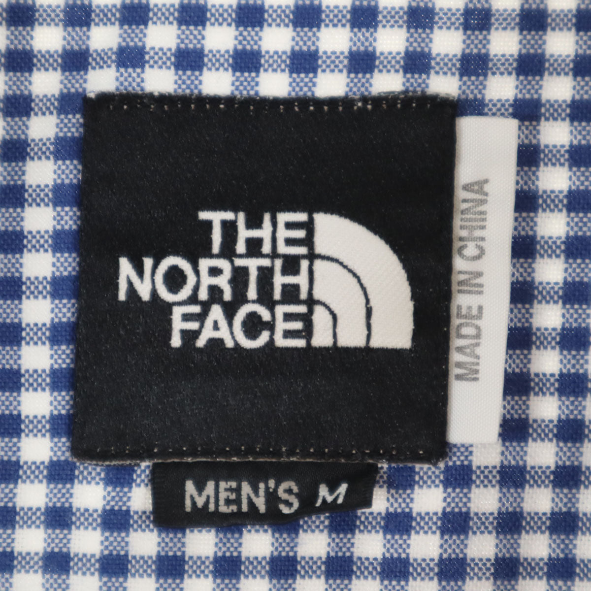 THE NORTH FACE ノースフェイス ギンガムチェック 長袖 ボタンダウンシャツ M ブルー系 NT-4963 アウトドア メンズ