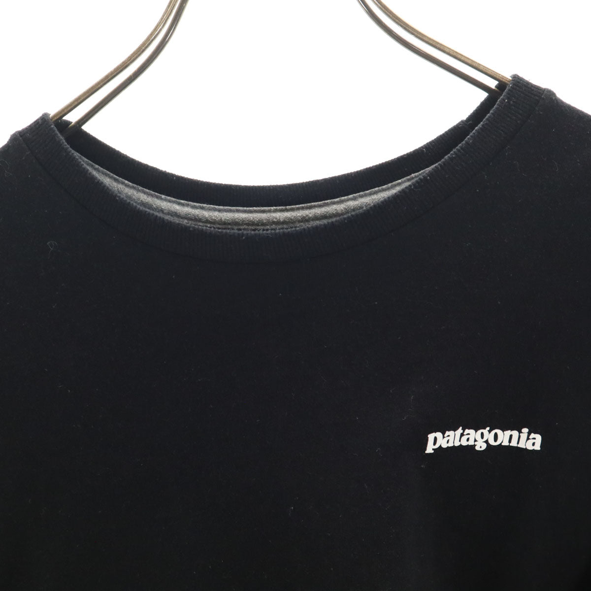 patagonia パタゴニア バックロゴ 長袖 Tシャツ XL ブラック 38518FA20 アウトドア ロンT メンズ