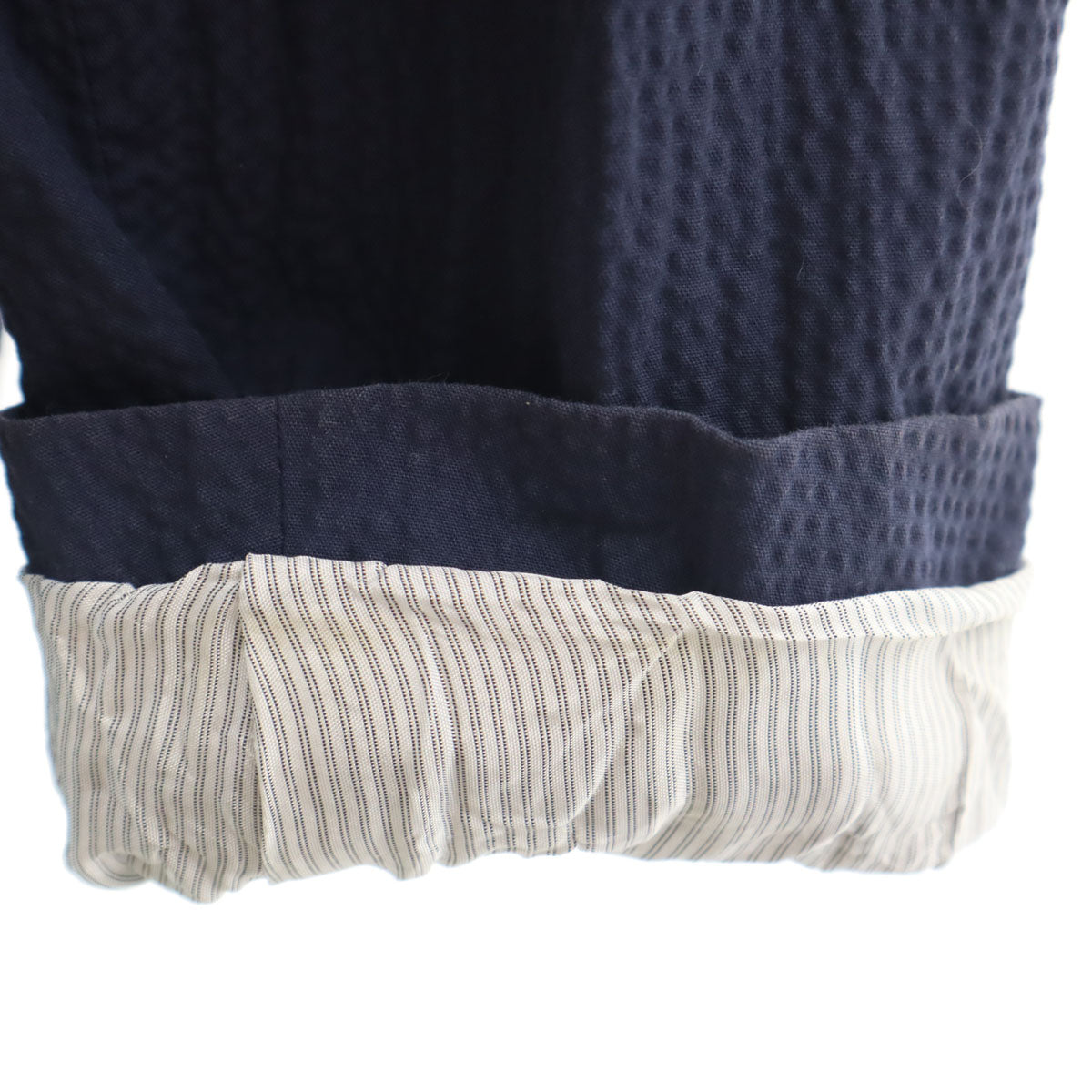 A.P.C. アーペーセー テーラードジャケット M ネイビー シアサッカー メンズ