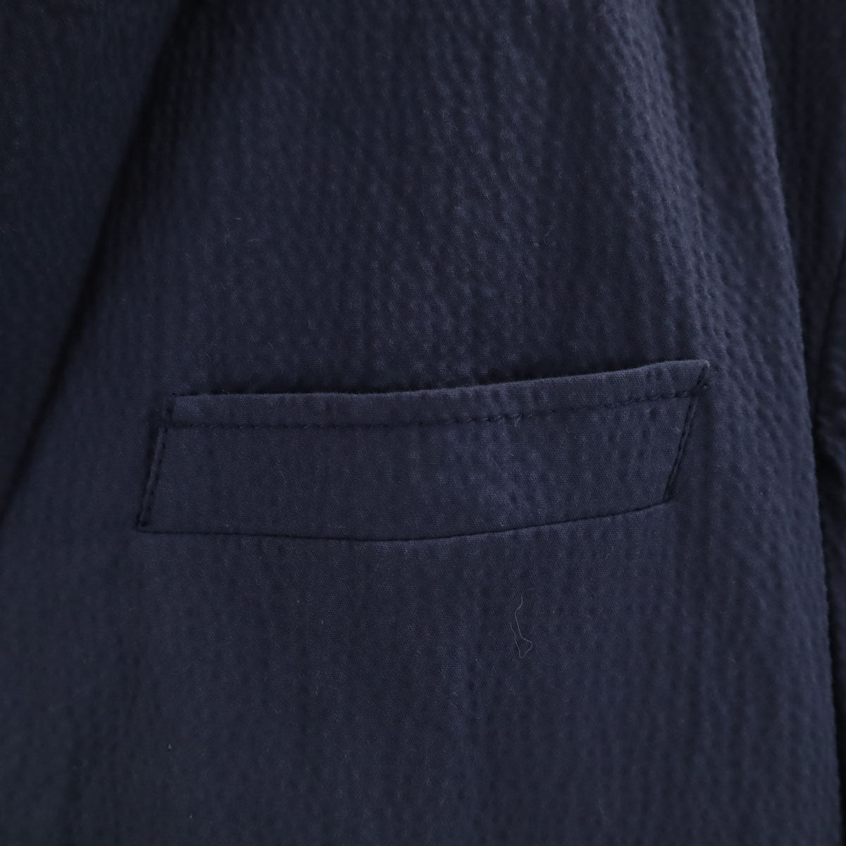 A.P.C. アーペーセー テーラードジャケット M ネイビー シアサッカー メンズ