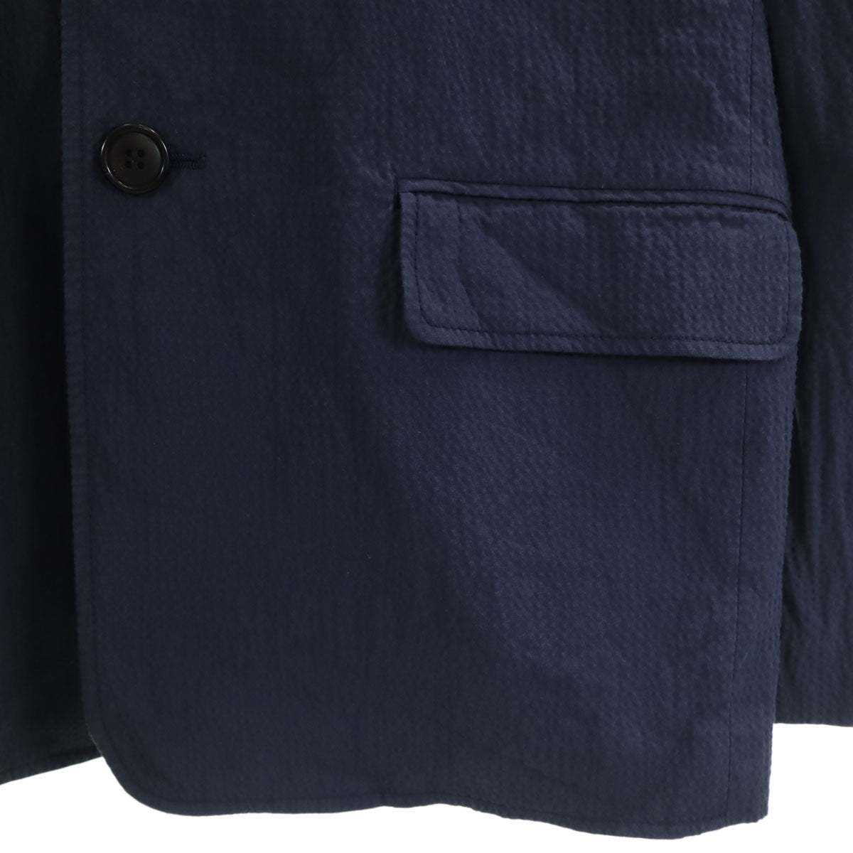 A.P.C. アーペーセー テーラードジャケット M ネイビー シアサッカー メンズ