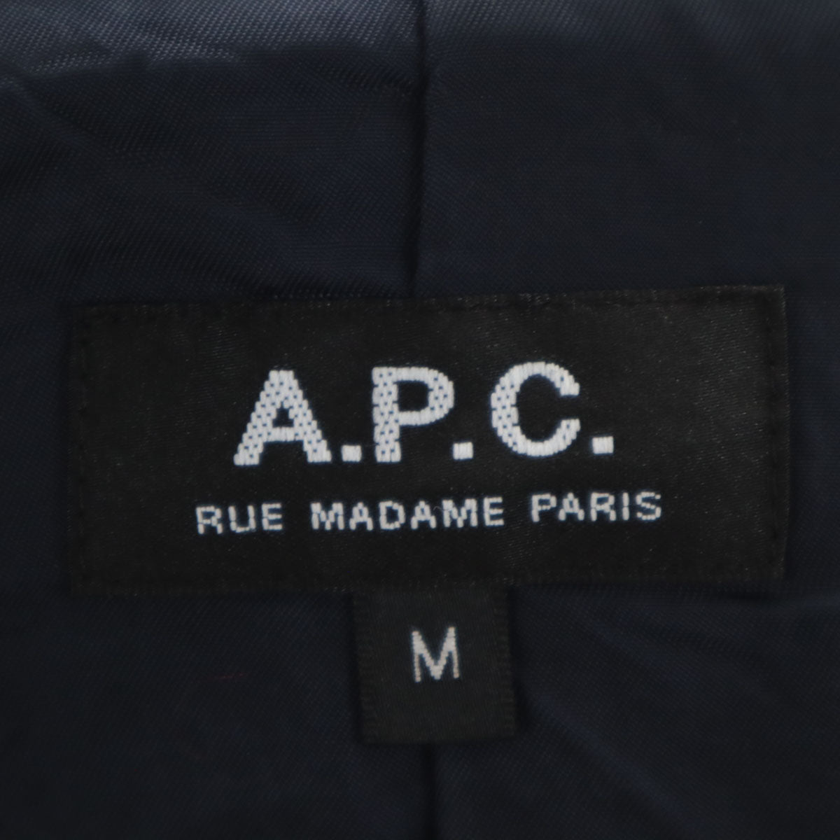 A.P.C. アーペーセー テーラードジャケット M ネイビー シアサッカー メンズ