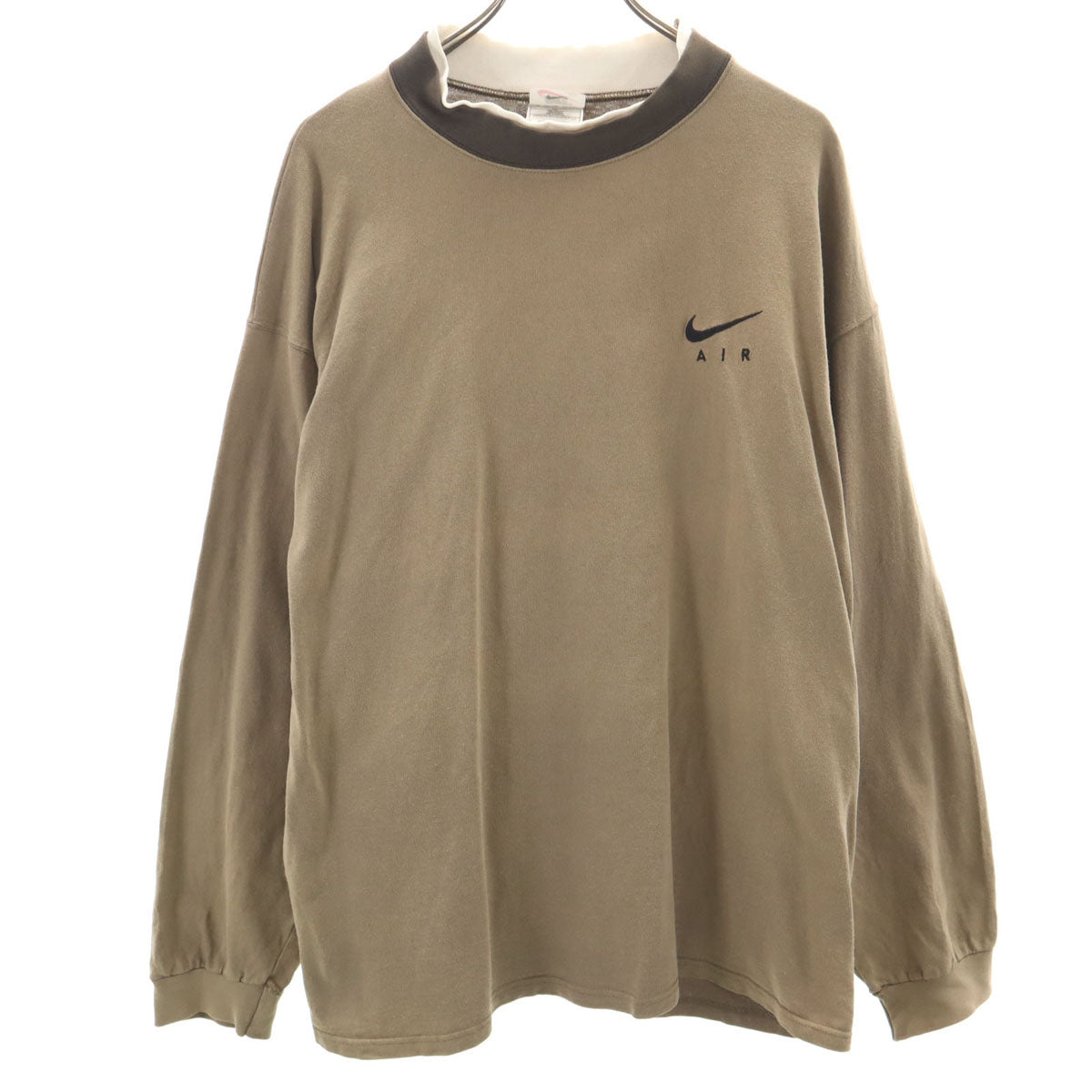 NIKE ナイキ 90s USA製 オールド 長袖 Tシャツ XL ブラウン ロンT メンズ