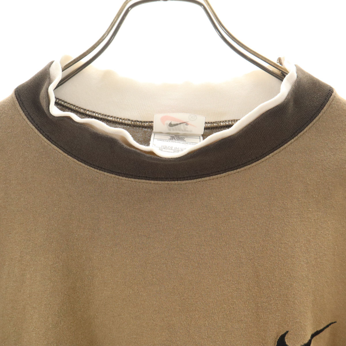 NIKE ナイキ 90s USA製 オールド 長袖 Tシャツ XL ブラウン ロンT メンズ