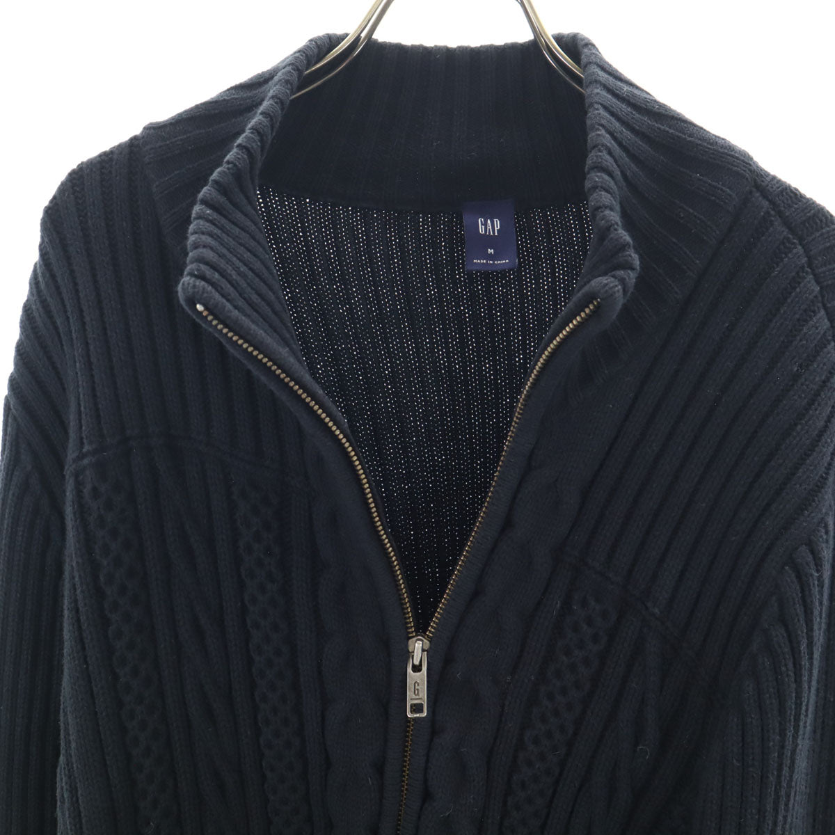 GAP ギャップ ニット ジップジャケット M ネイビー メンズ