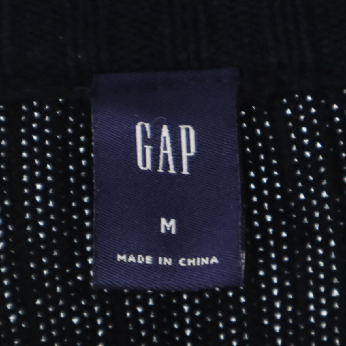 GAP ギャップ ニット ジップジャケット M ネイビー メンズ