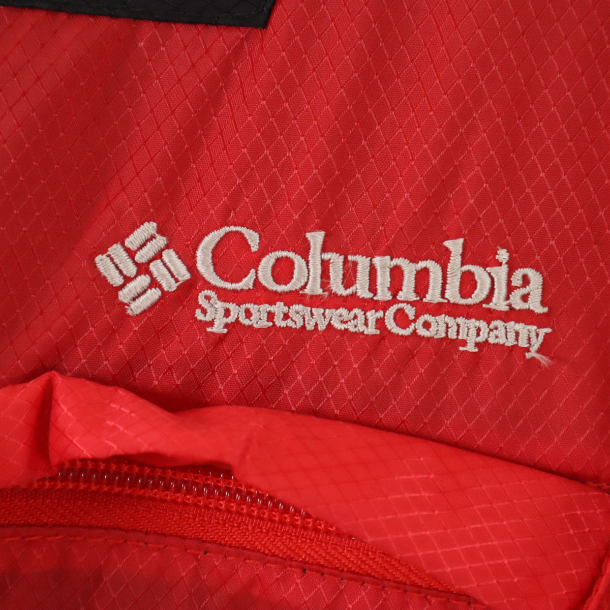 Columbia コロンビア ハーフジップ ナイロンジャケット L レッド プルオーバー アウトドア メンズ