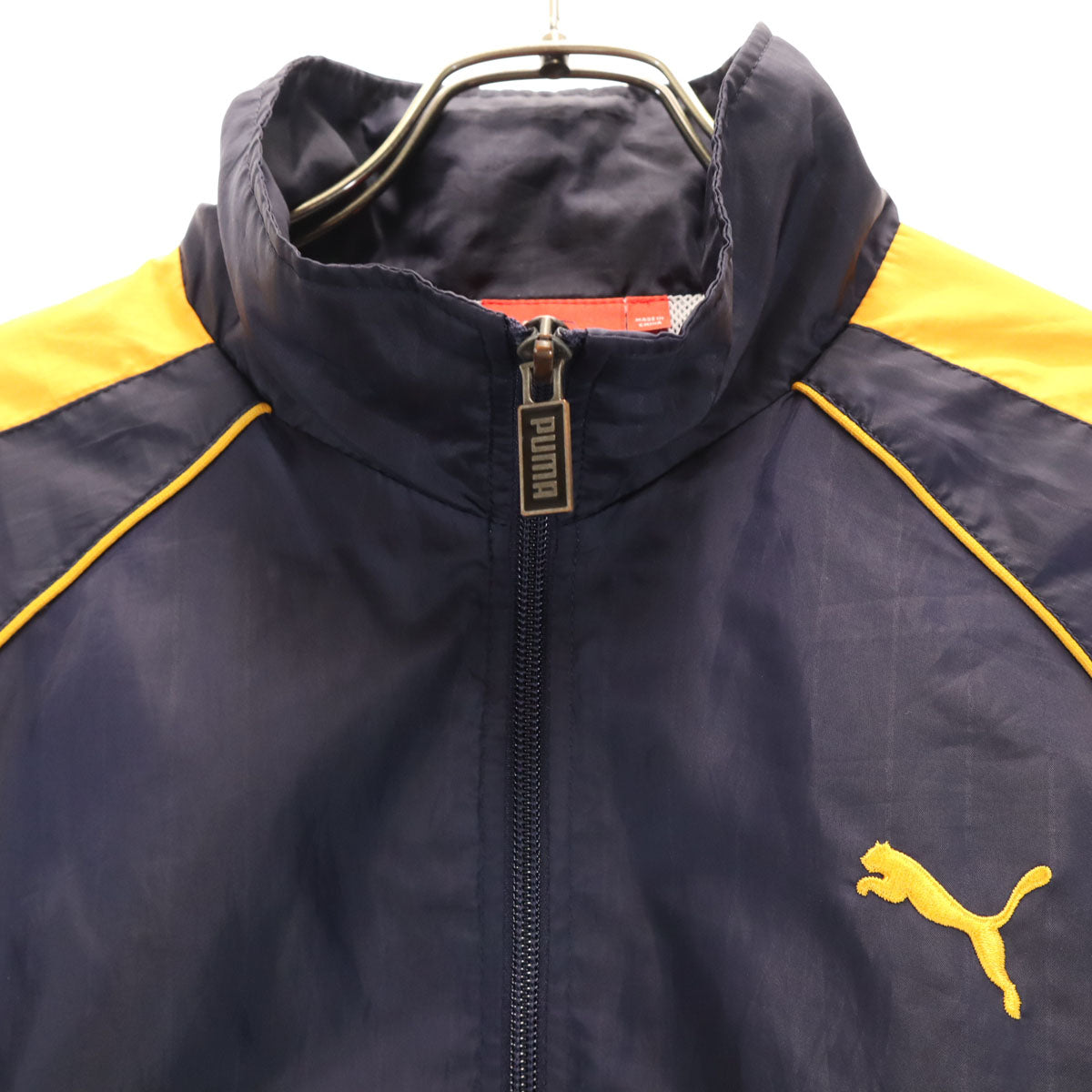 PUMA プーマ ストライプ柄 ウインドブレーカー 上下 セットアップ O ネイビー メンズ