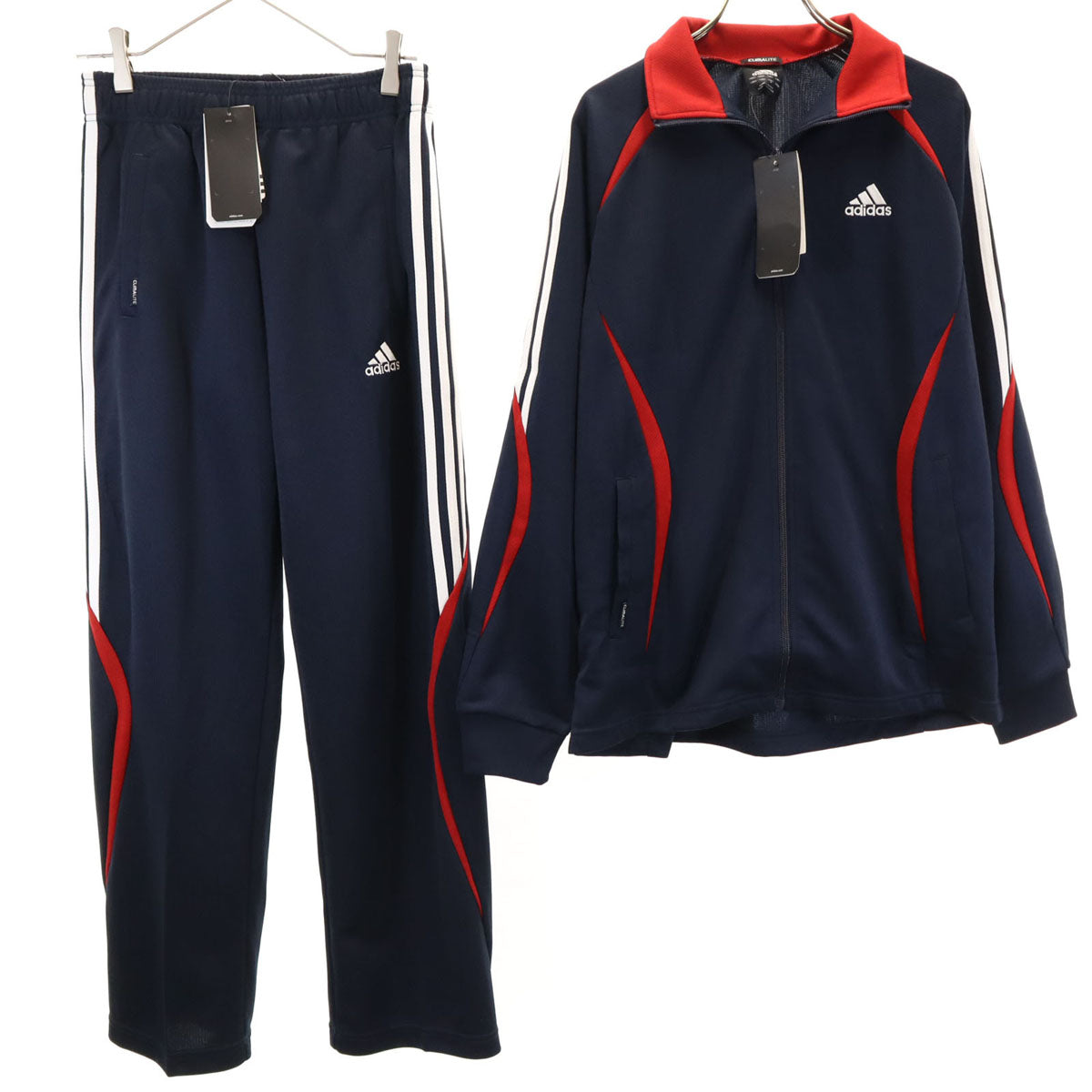 未使用 adidas アディダス トラックジャケット 上下 セットアップ S ネイビー ジャージ メンズ