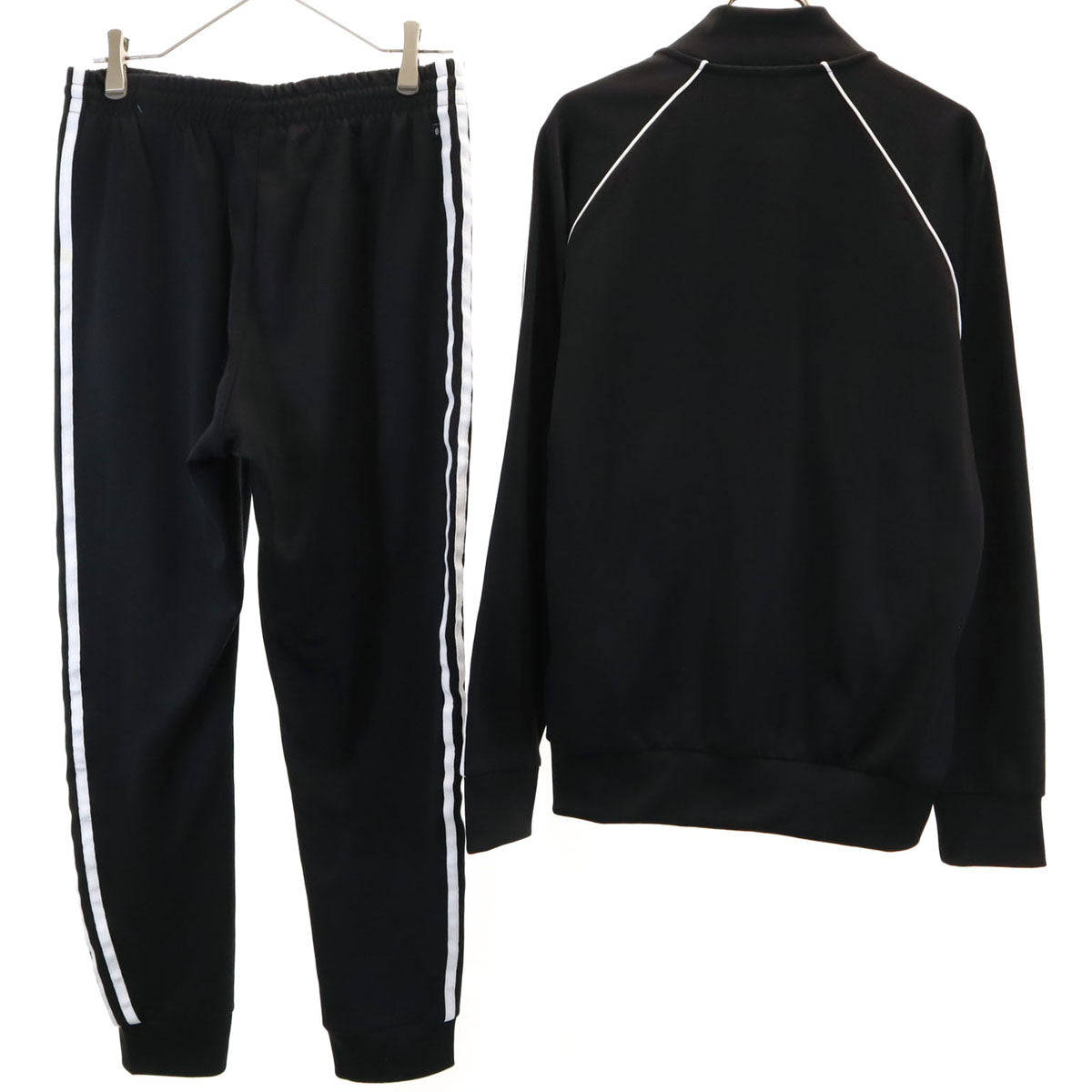 adidas Originals アディダスオリジナルス トレフォイルロゴ トラックジャケット 上下 セットアップ L ブラック ジャージ メンズ
