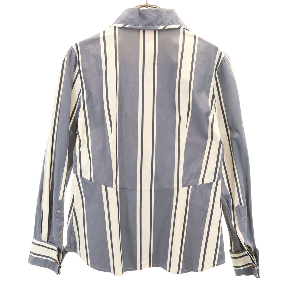 Vivienne Westwood Red Label ヴィヴィアンウエストウッド レッドレーベル ストライプ柄 長袖 シャツ 2 グレー レディース