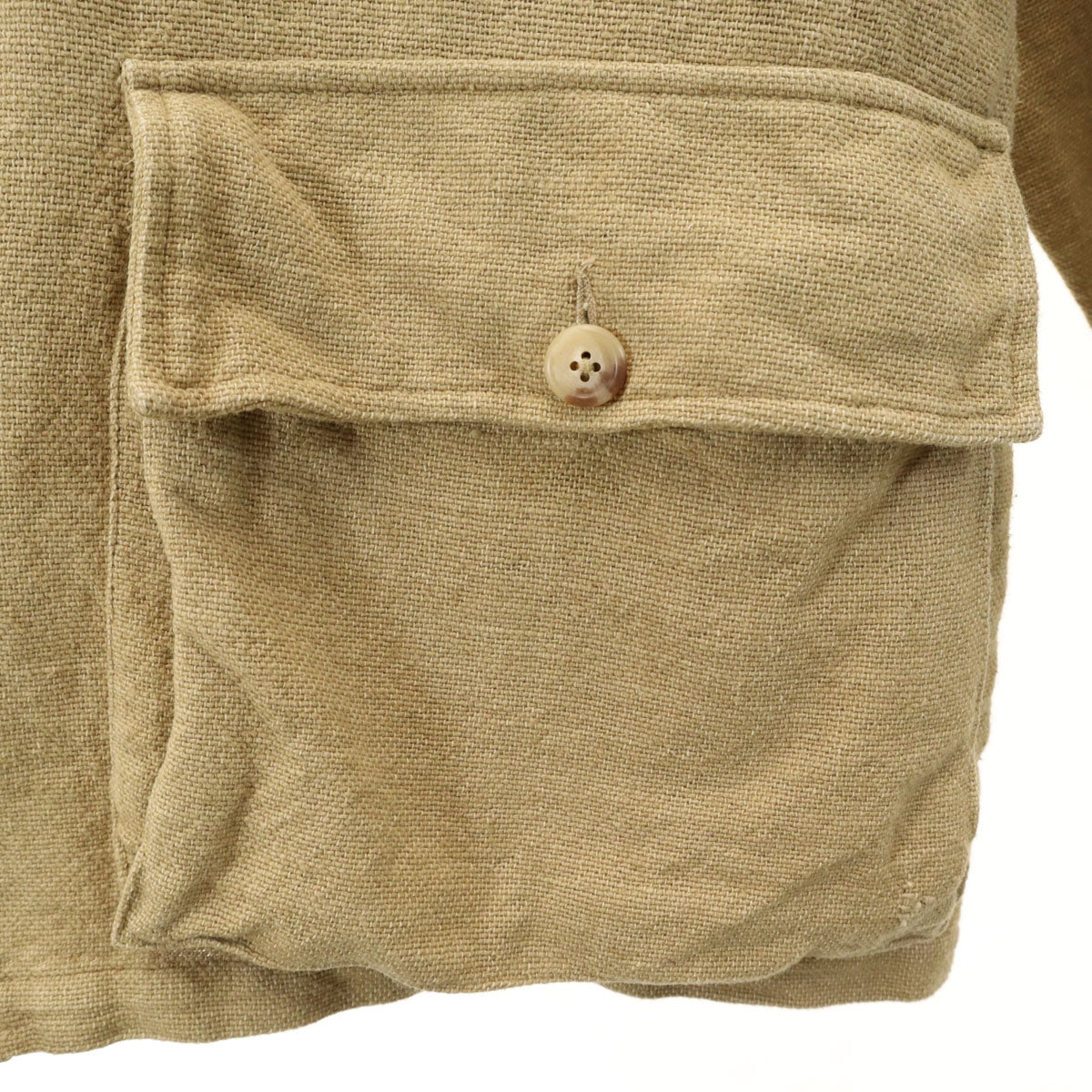 Polo by Ralph Lauren ポロバイラルフローレン 90s オールド サファリ シャツジャケット XL カーキベージュ メンズ