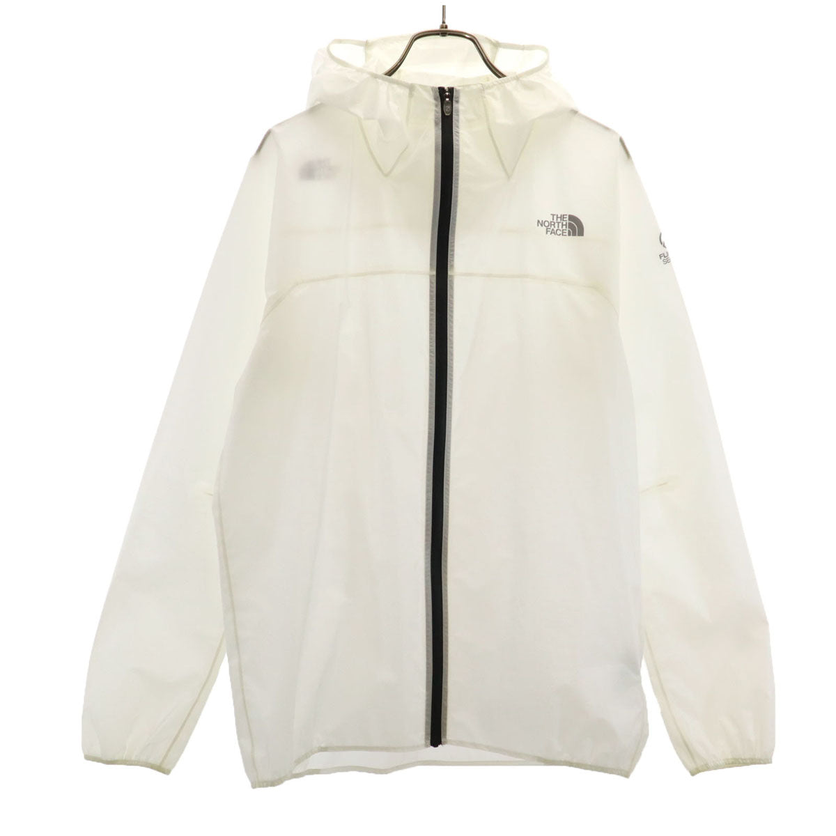 THE NORTH FACE ノースフェイス ストライクトレイル フードジャケット L ホワイト NP61971 アウトドア 収納袋付き メンズ