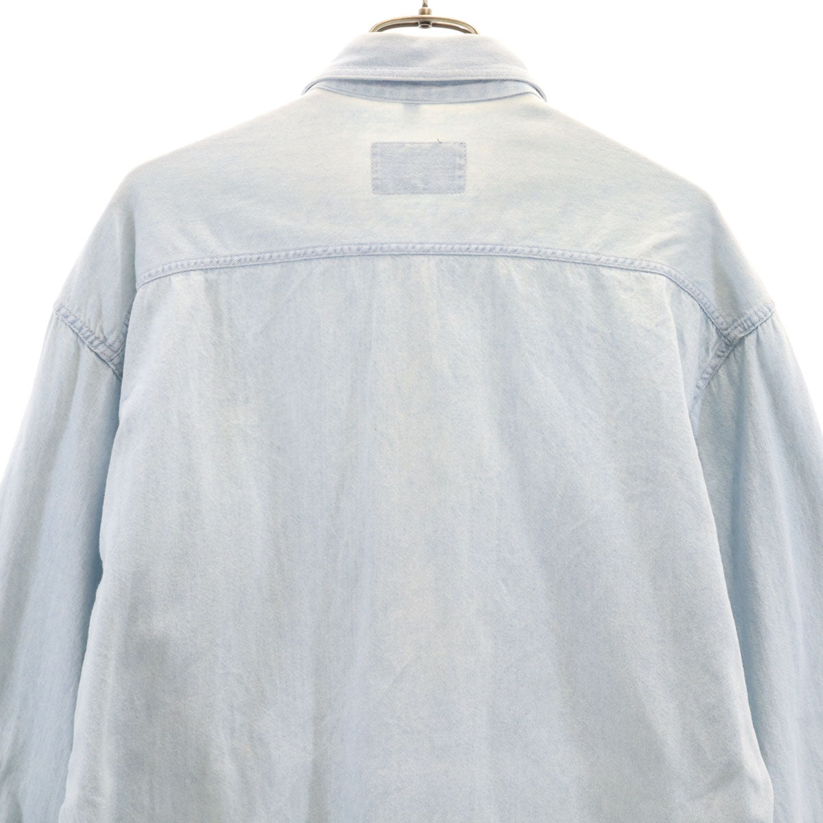 ARMANI JEANS アルマーニジーンズ 90s イタリア製 オールド 長袖 デニムシャツ S ブルー系 メンズ