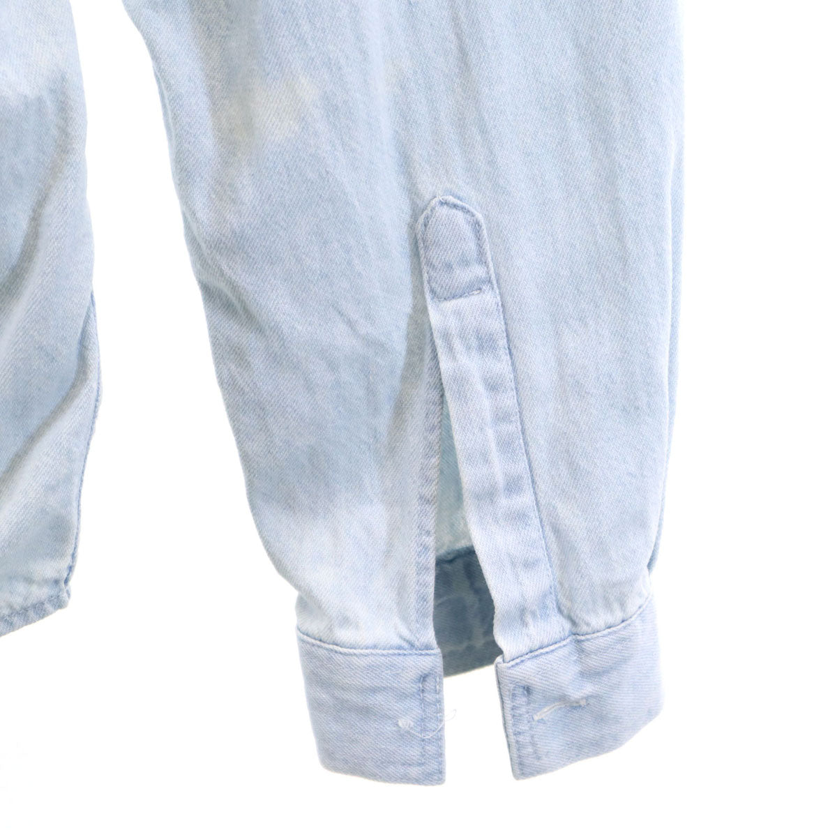 ARMANI JEANS アルマーニジーンズ 90s イタリア製 オールド 長袖 デニムシャツ S ブルー系 メンズ