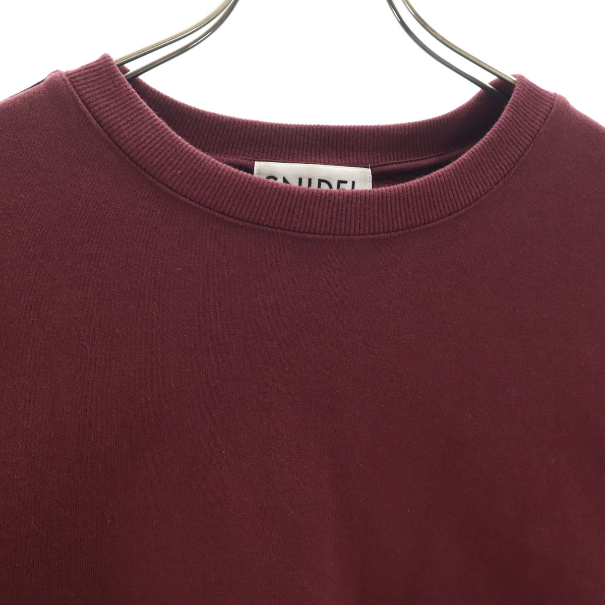 SNIDEL スナイデル 長袖 スウェットドッキング ワンピース 0 パープル系 レディース