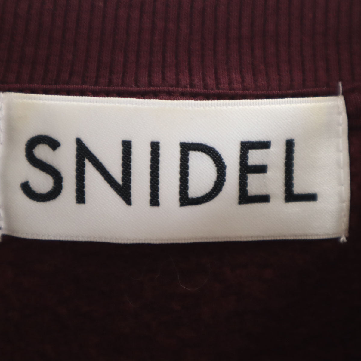 SNIDEL スナイデル 長袖 スウェットドッキング ワンピース 0 パープル系 レディース