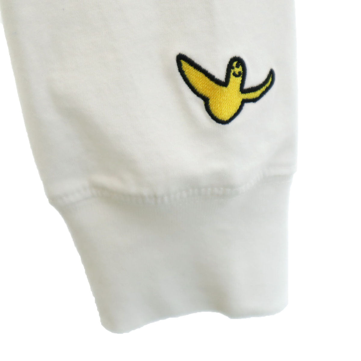 未使用 Mark Gonzales マークゴンザレス バックプリント 長袖 Tシャツ L ホワイト ロンT メンズ