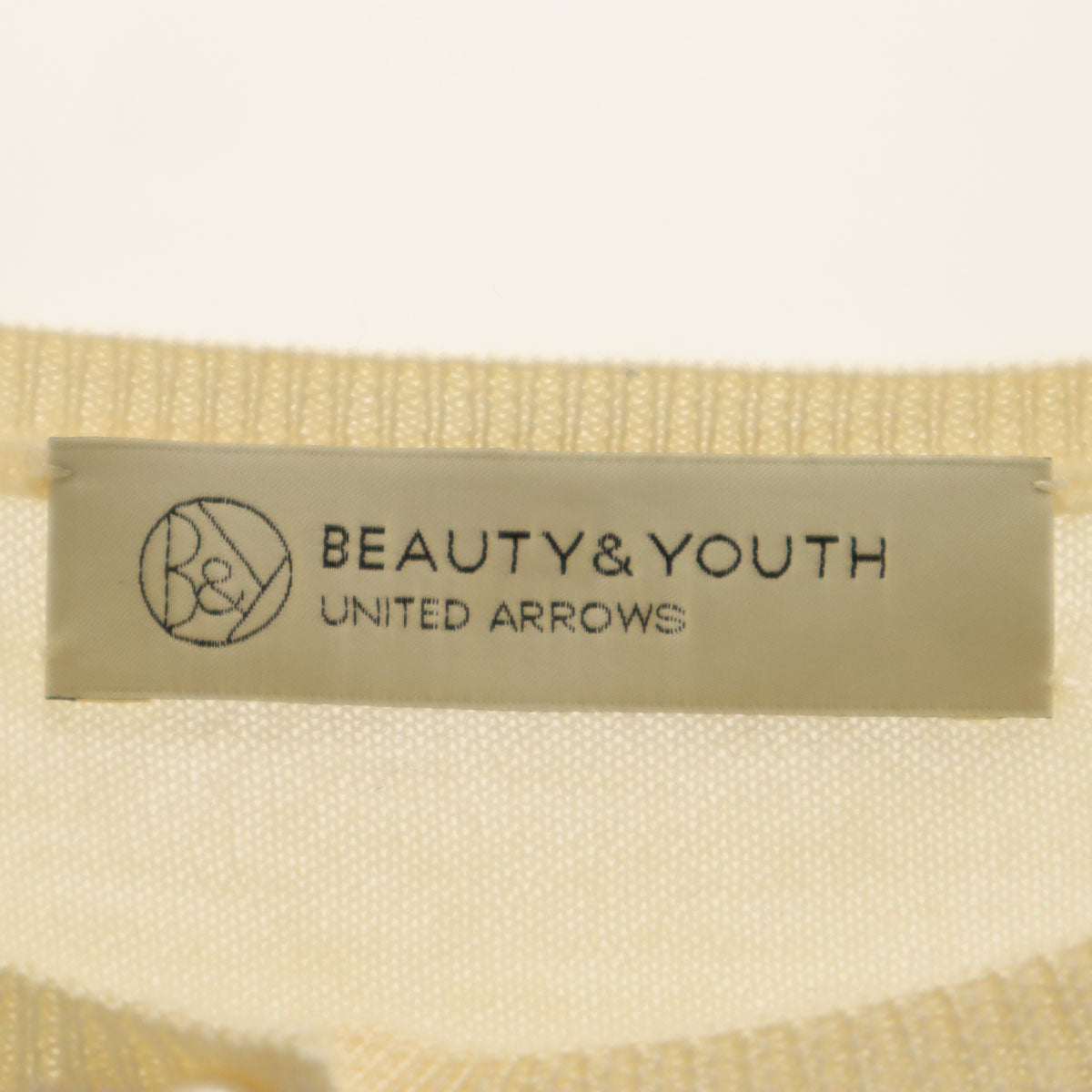 BEAUTY&YOUTH UNITED ARROWS ビューティーアンドユース ユナイテッドアローズ 長袖 ニットカーディガン イエローベージュ レディース