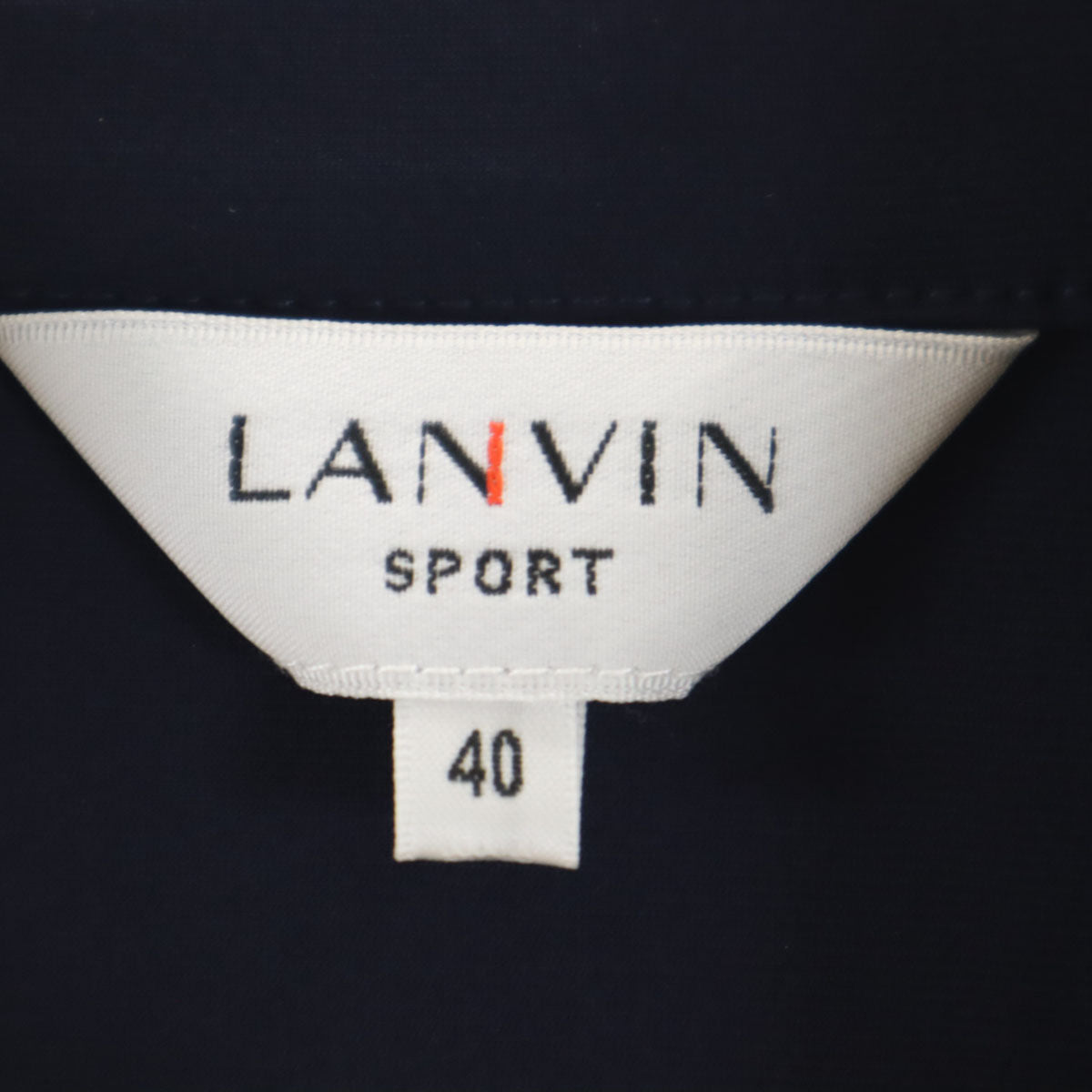 美品 LANVIN SPORT ランバンスポール ゴルフ ベスト 40 ネイビー メンズ