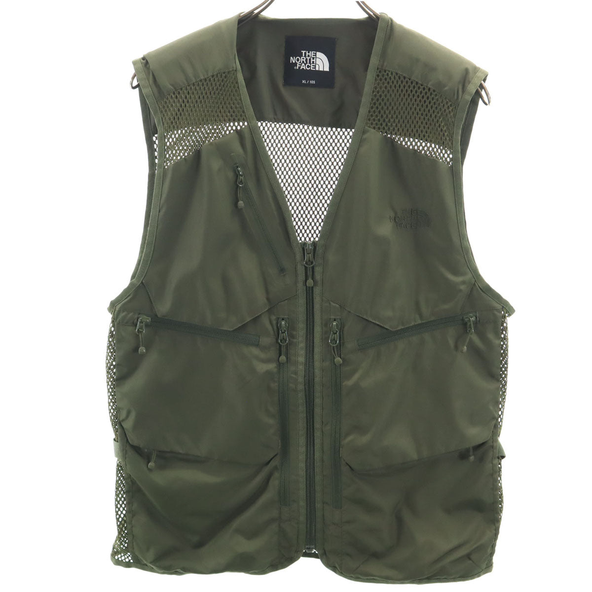 THE NORTH FACE ノースフェイス ギアメッシュ ベスト XL カーキ NV3BK00C アウトドア メンズ