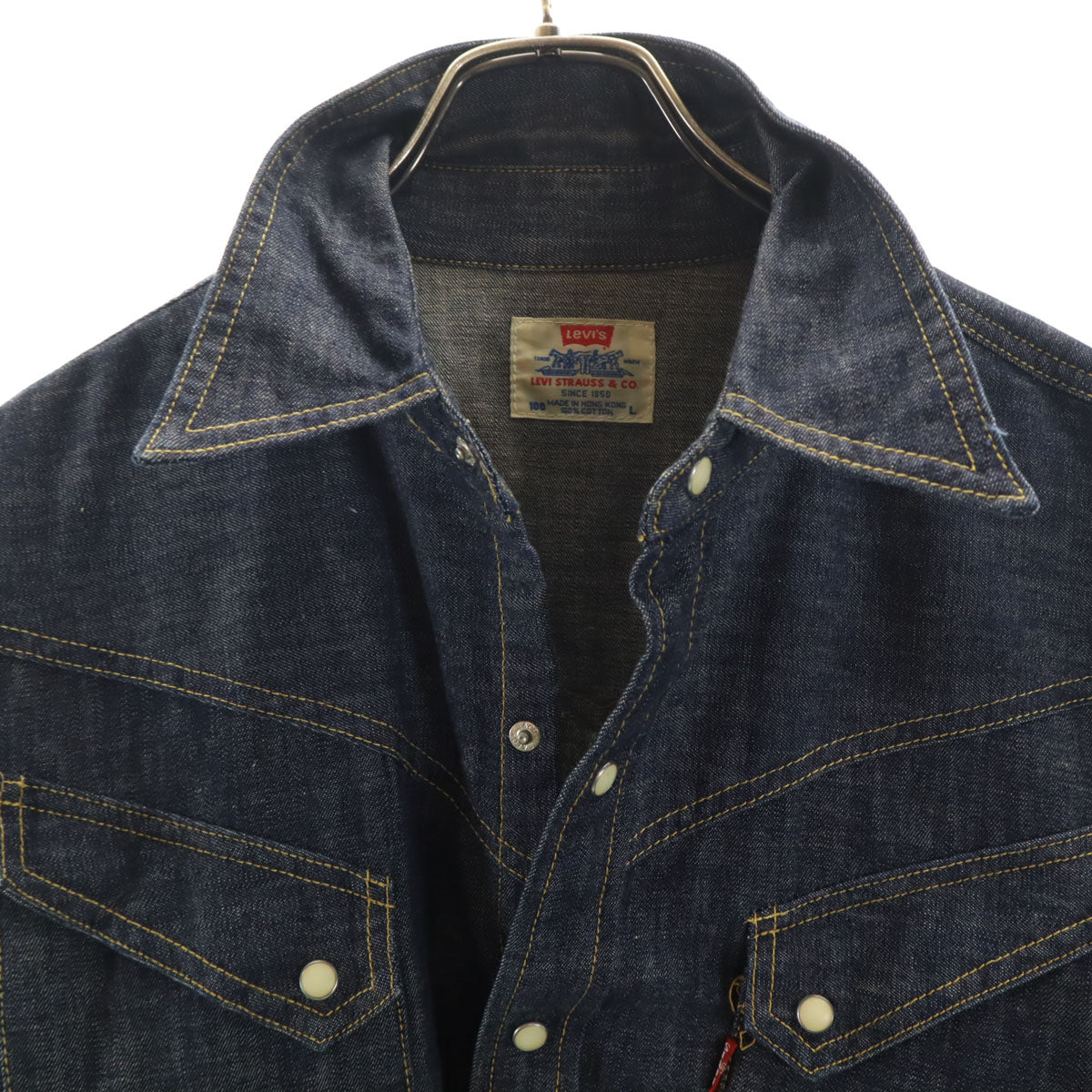 Levi's リーバイス 90s オールド 長袖 デニムシャツ L インディゴ メンズ