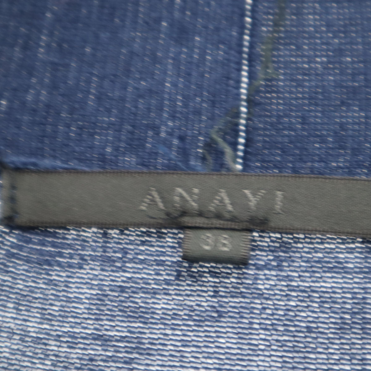 ANAYI アナイ 長袖 ガウン ニットカーディガン 38 ネイビー レディース