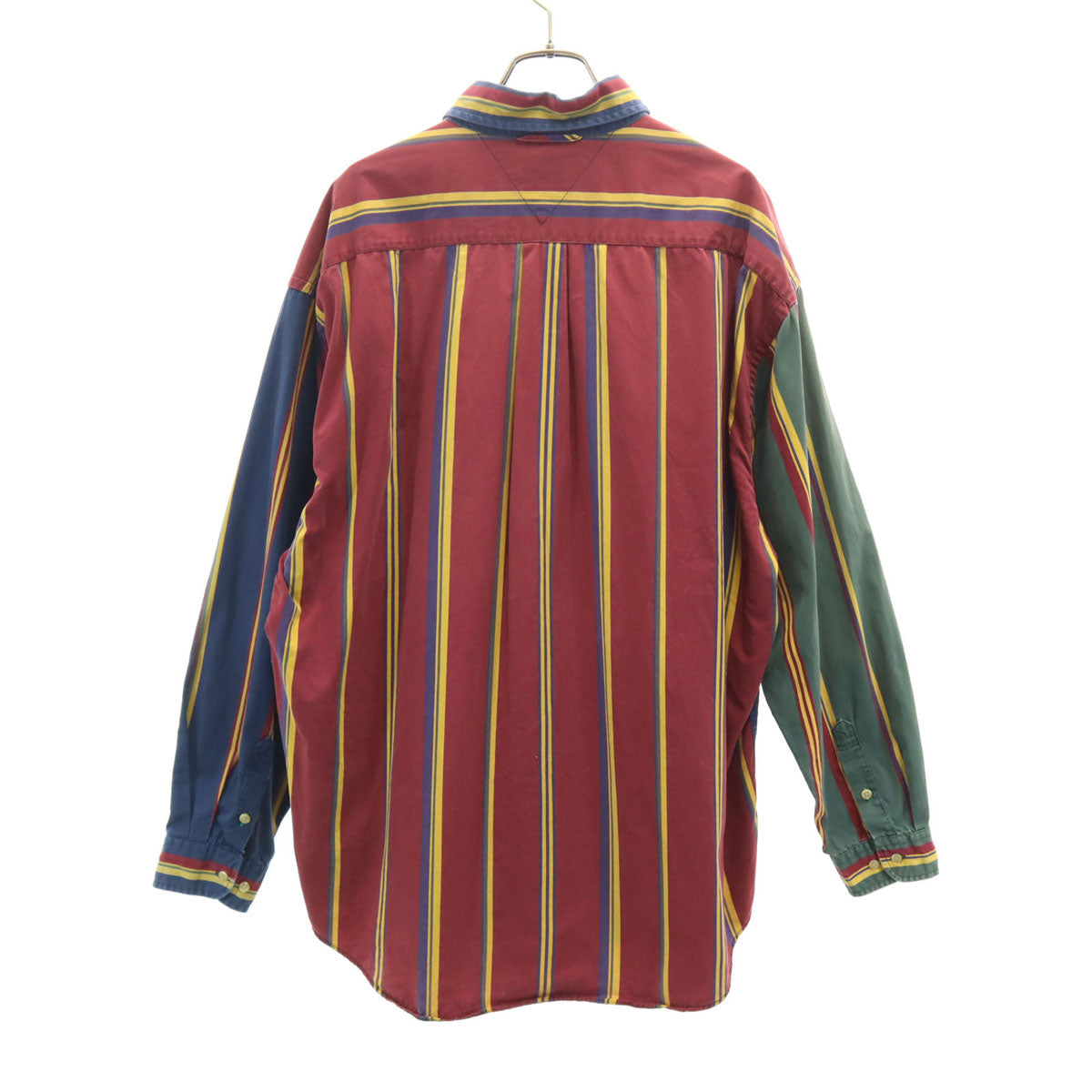 TOMMY HILFIGER トミーヒルフィガー 90s オールド ストライプ柄 長袖 ボタンダウンシャツ XL マルチ メンズ