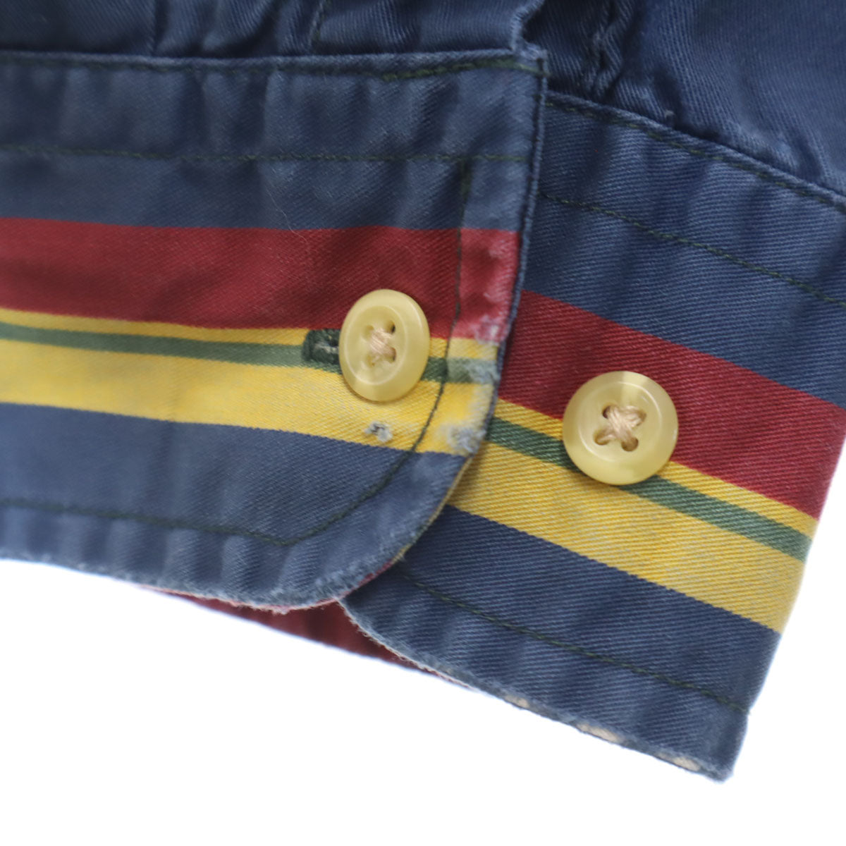 TOMMY HILFIGER トミーヒルフィガー 90s オールド ストライプ柄 長袖 ボタンダウンシャツ XL マルチ メンズ