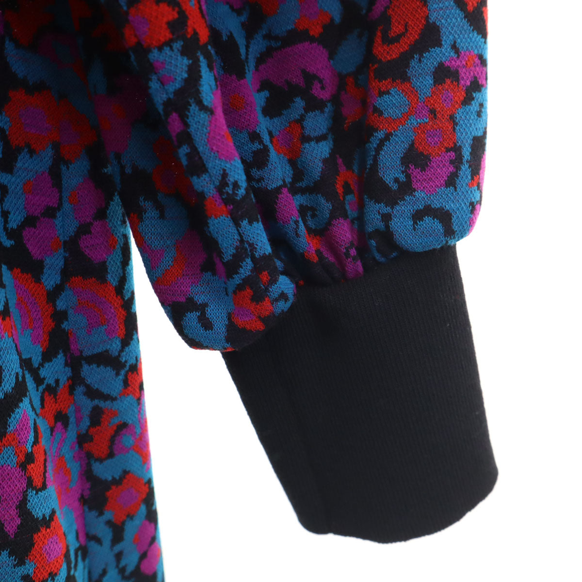 YVES SAINT LAURENT イヴサンローラン 90s オールド 花柄 長袖 ワンピース M マルチ レディース