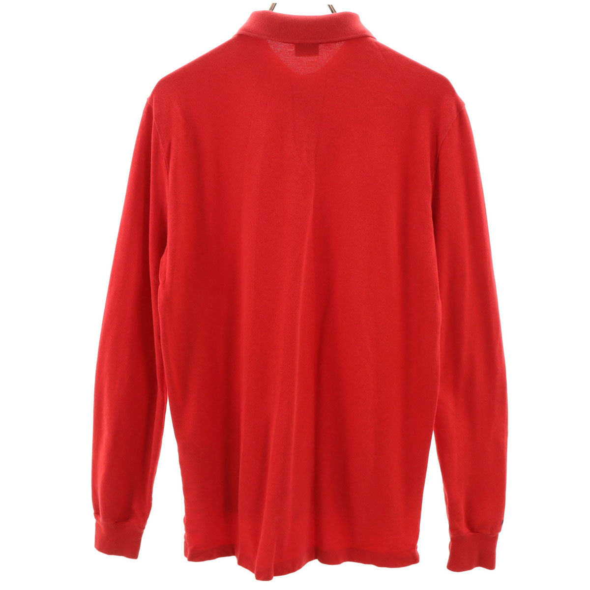 Polo by Ralph Lauren ポロバイラルフローレン ポロベア 長袖 ポロシャツ M レッド 鹿の子 メンズ