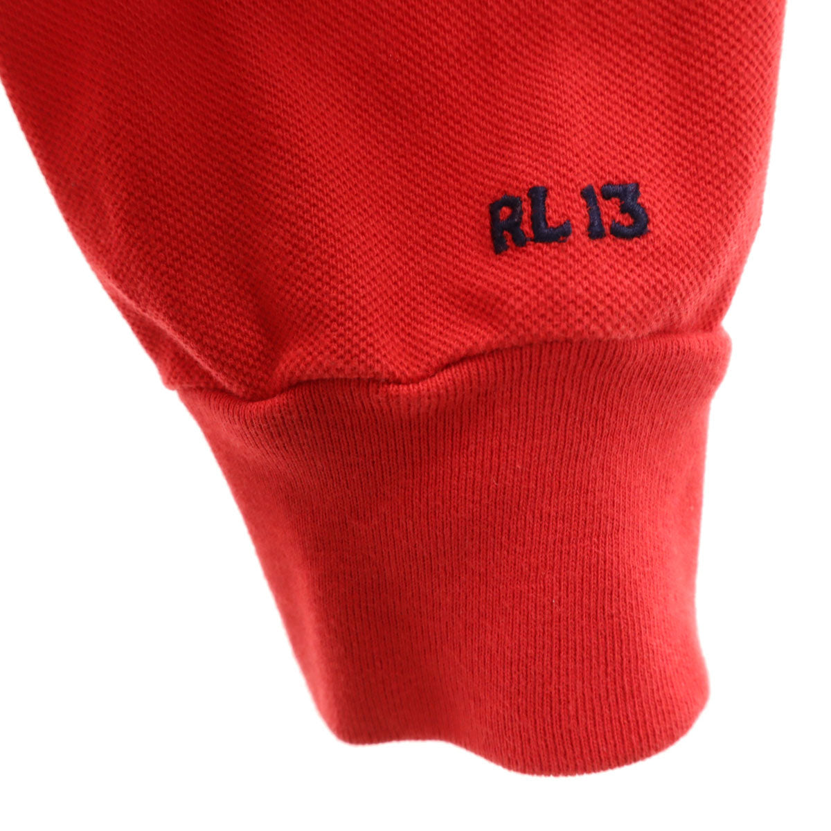 Polo by Ralph Lauren ポロバイラルフローレン ポロベア 長袖 ポロシャツ M レッド 鹿の子 メンズ