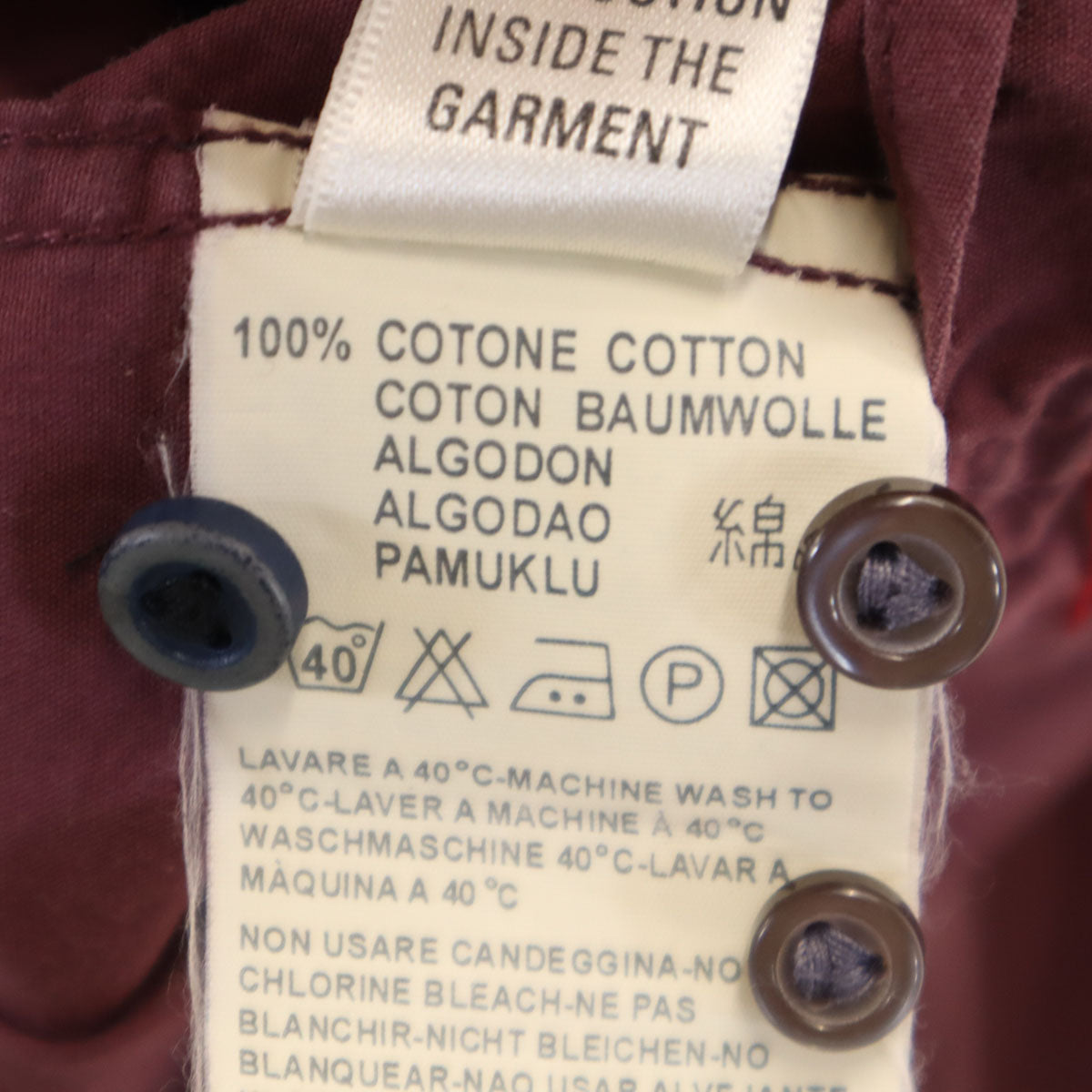 DIESEL ディーゼル 長袖 ミリタリーシャツ XL ワインレッド メンズ