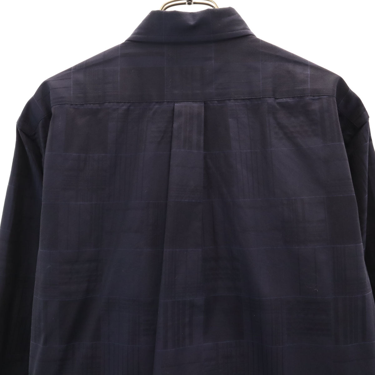 LANVIN LA COLLECTION ランバンコレクション 日本製 長袖 ボタンダウンシャツ L ネイビー メンズ