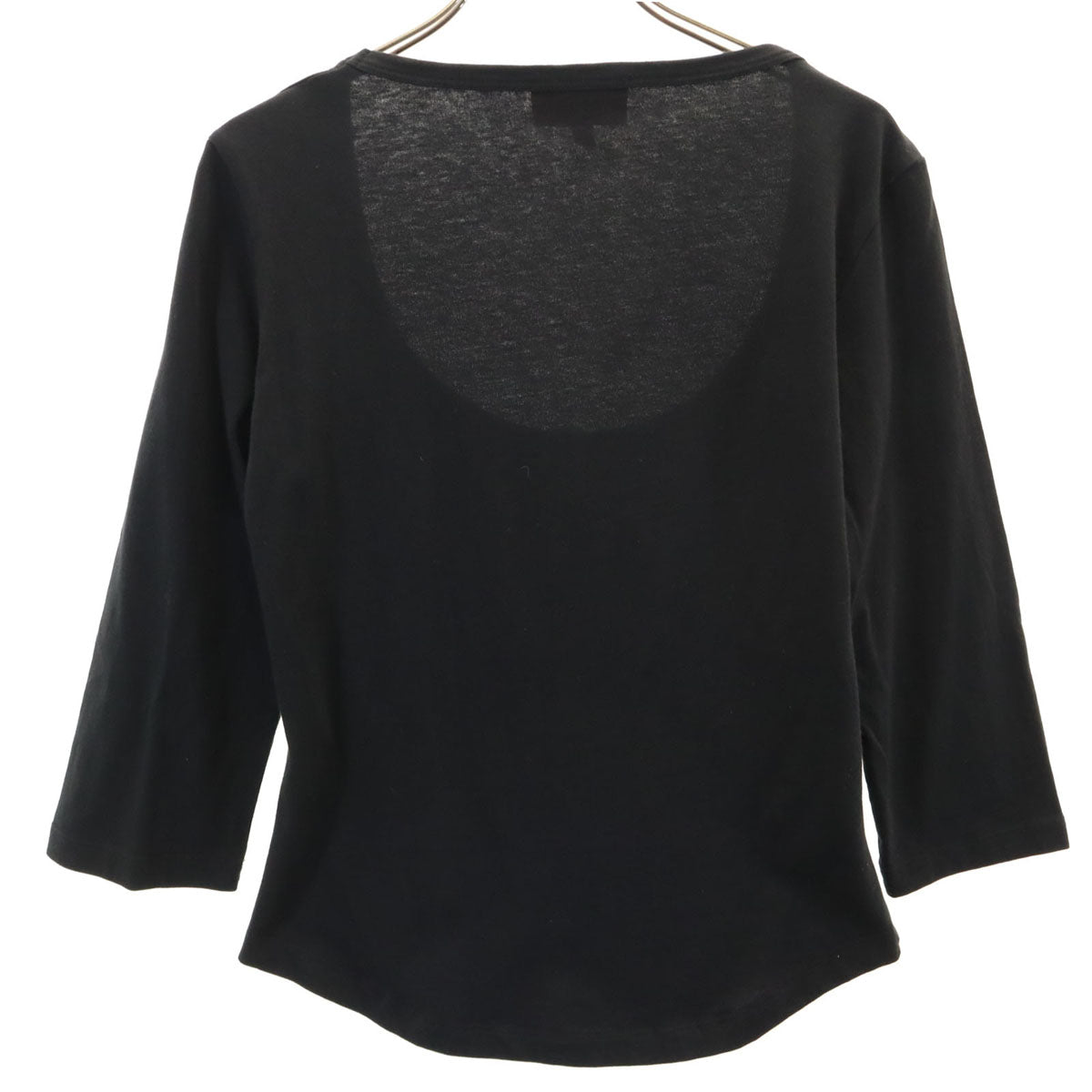 Vivienne Westwood Red Label ヴィヴィアンウエストウッド レッドレーベル イタリア製 オリゾンティ 7分袖 Tシャツ L ブラック レディース