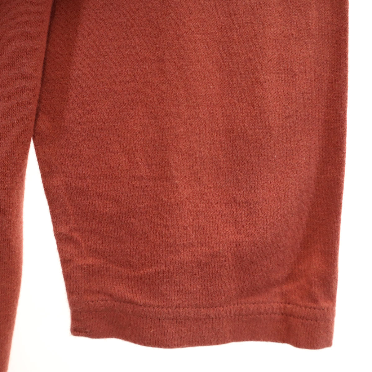 HYSTERIC GLAMOUR ヒステリックグラマー 日本製 7分袖 Tシャツ XS レンガ色 メンズ