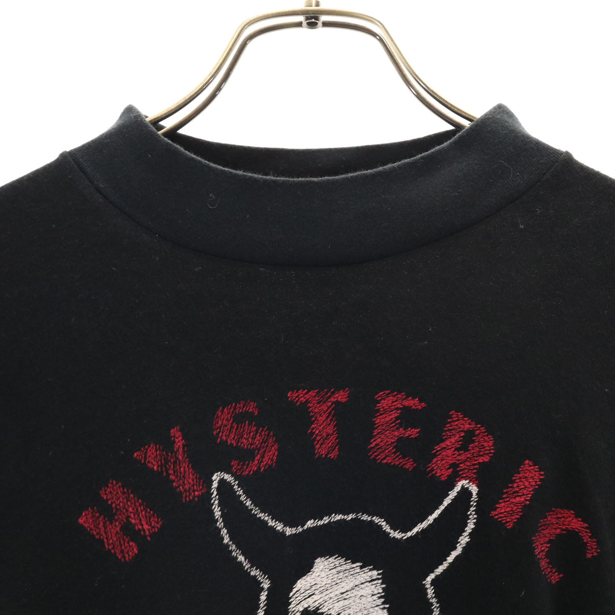 HYSTERIC GLAMOUR ヒステリックグラマー 日本製 長袖 Tシャツ FREE ブラック ロンT レディース