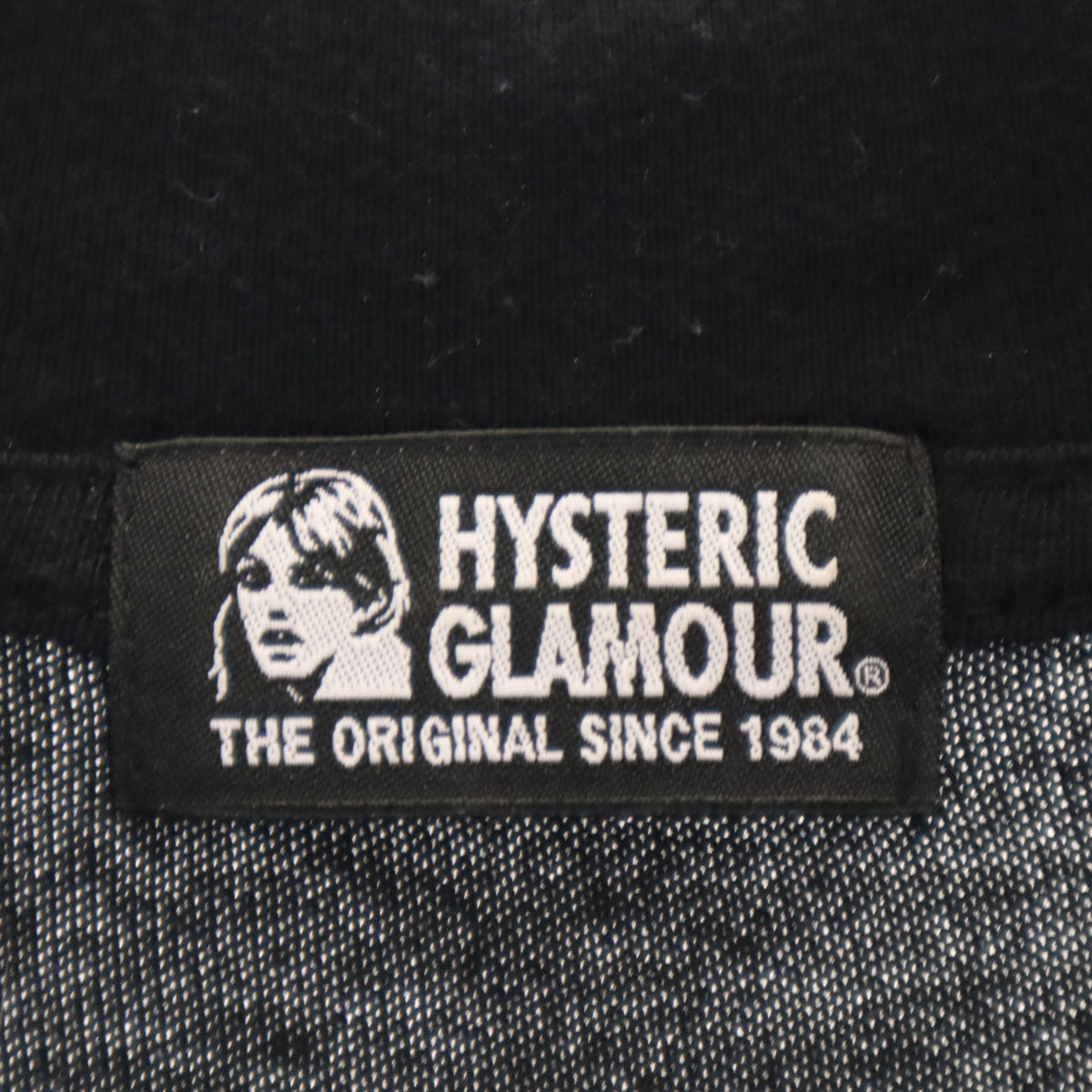 HYSTERIC GLAMOUR ヒステリックグラマー 日本製 長袖 Tシャツ FREE ブラック ロンT レディース
