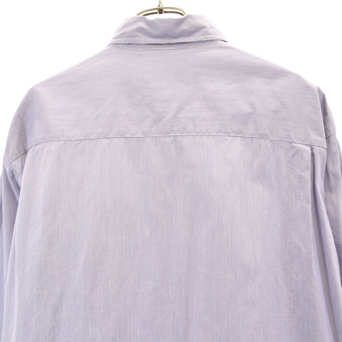 GIORGIO ARMANI ジョルジオアルマーニ 90s オールド ストライプ柄 長袖 隠し ボタンダウンシャツ 40 グレー メンズ