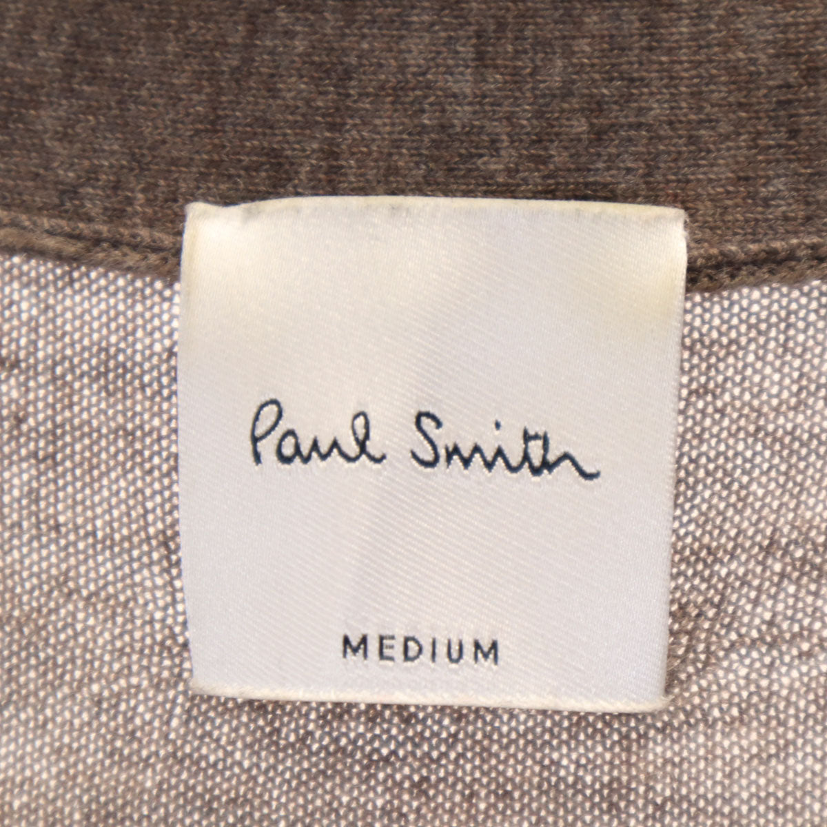 Paul Smith ポールスミス 長袖 Vネック ニットカーディガン M ブラウン レディース