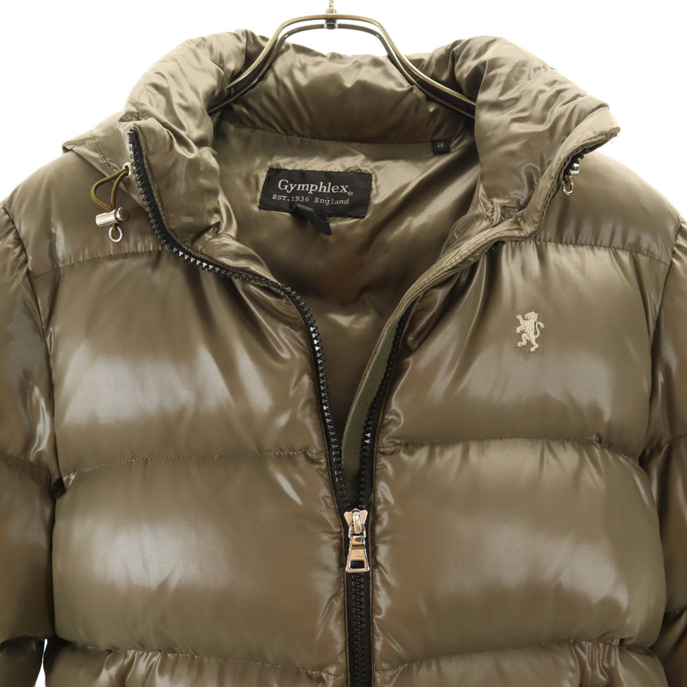 GYMPHLEX ジムフレックス ダウンジャケット 12 カーキ レディース